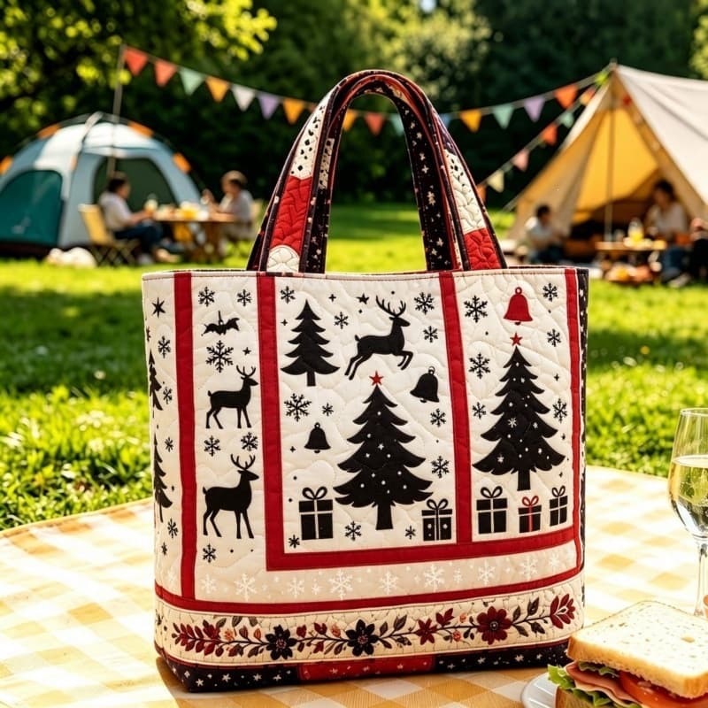 Digital Printing Christmas Printed Tote
