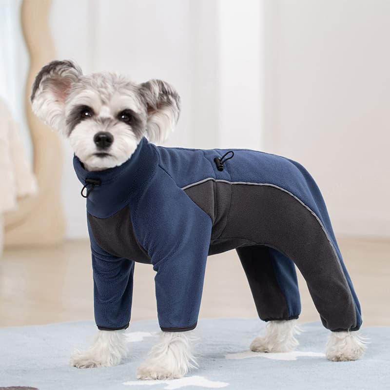Pet Dog Clothing Warm Four-legged Cotton Coat