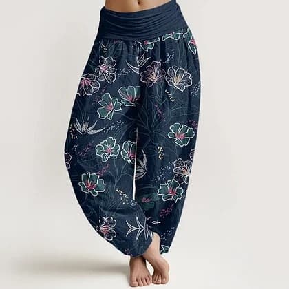 Women's Cotton Direct-print Springsummer Trousers
