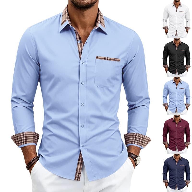 Men's Stretchy Breathable Long-sleeve Shirt