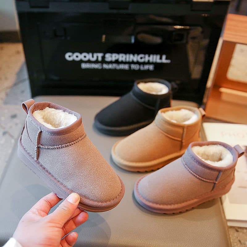 Solid Color Simple And Versatile New Autumn And Winter Boots
