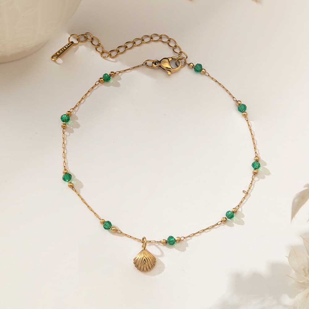 Springautumn New Lightweight Luxury Niche Design 18K Gold Titanium Steel Anklet For Women