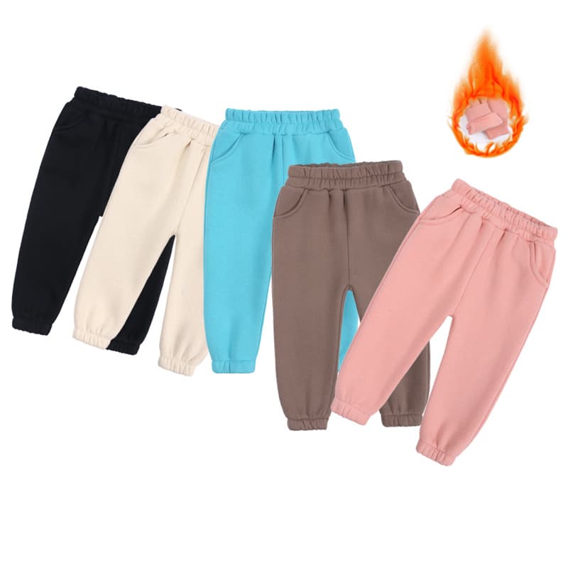 Solid-color Kids Pants Korean-style Casual Long Pants For Girls To Wear Outdoors