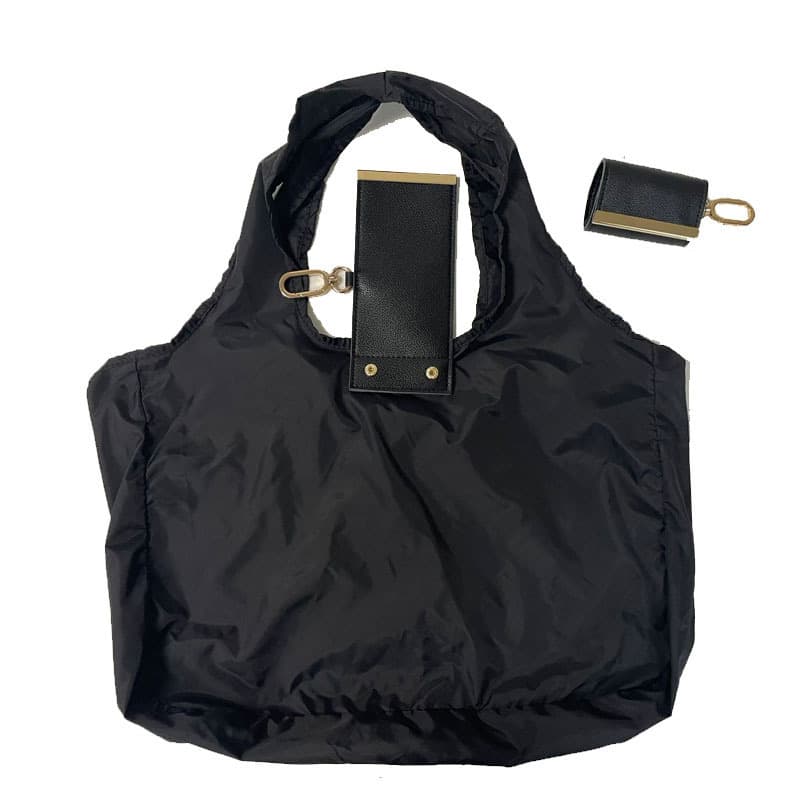 Large-capacity Tote Bag With A Foldable Keychain Holder