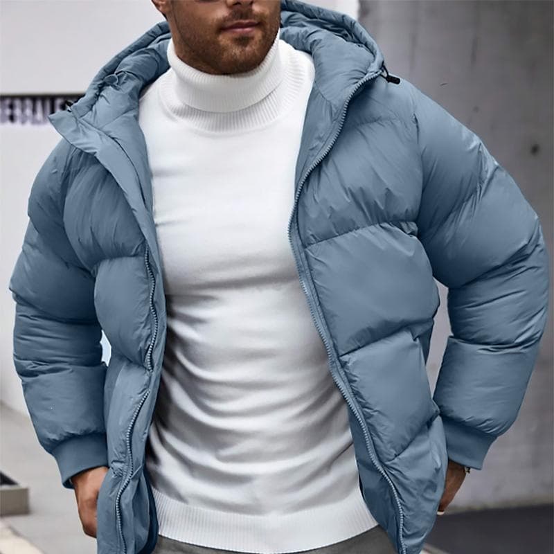 The 46744 Men's Hooded Winter Jacket Winter Cotton Padded Coat