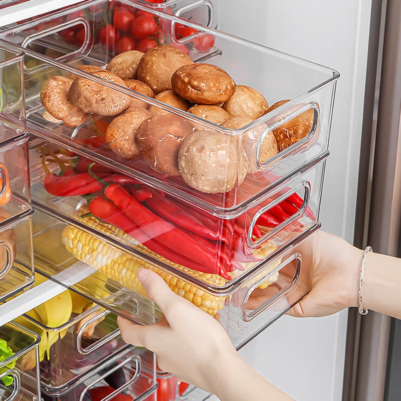Transparent Large-Capacity Refrigerator Storage Box For Home Use