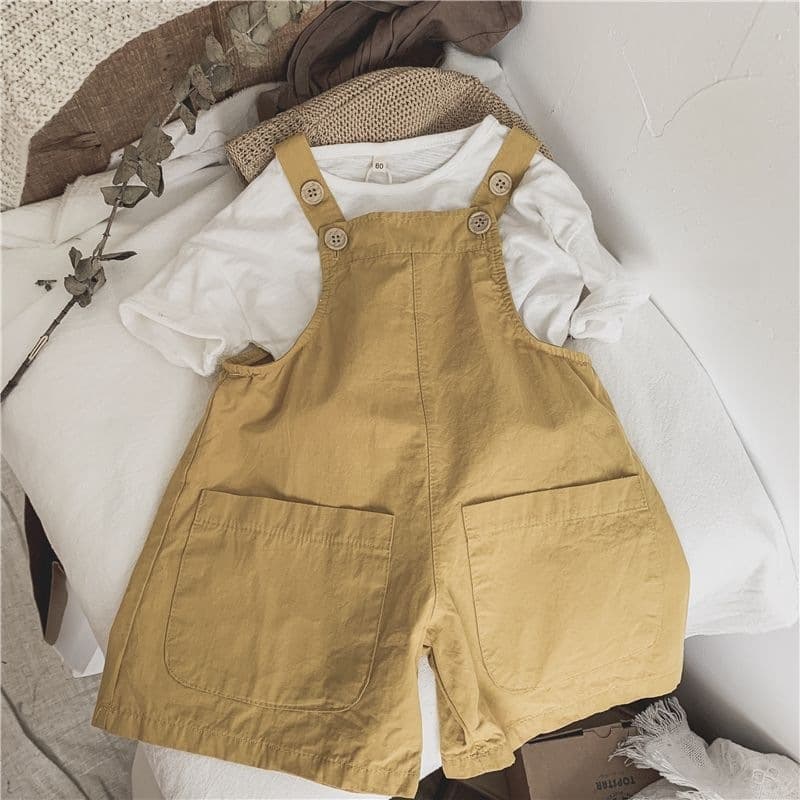 Casual Baby And Child Suspender Shorts