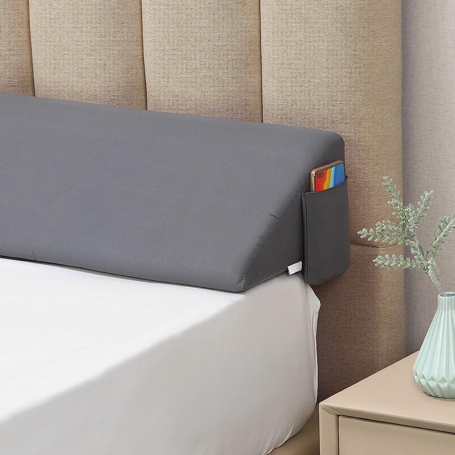 Removable And Washable Triangular Pillow Household Inclined Backrest Cushion