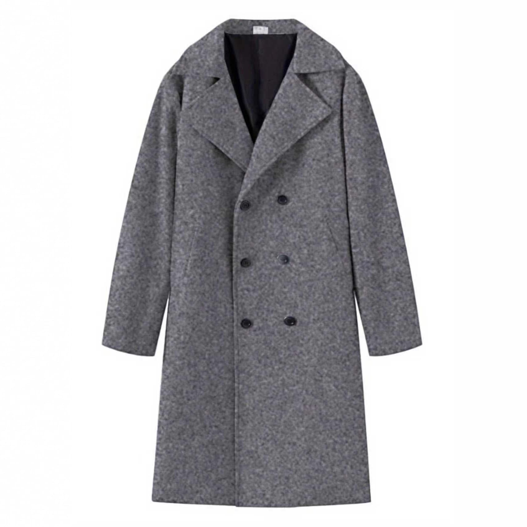 Light-luxury Casual Double-breasted Wool Trench Coat