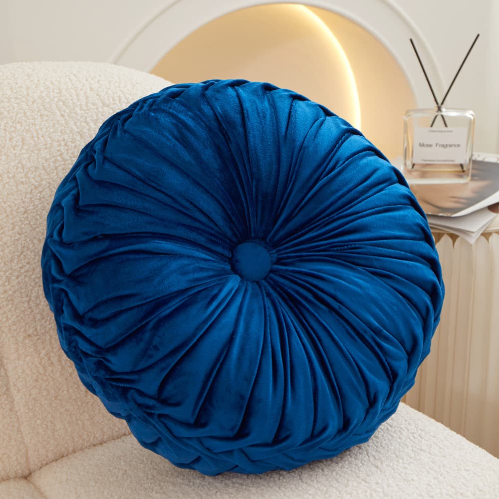 Solid-color Dutch Velvet Pumpkin Sofa Throw Pillow