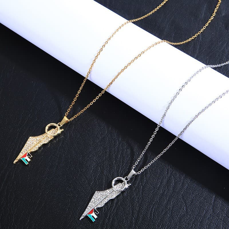 18K Gold plated Necklace Pendant Popular In Europe And America Made Of Stainless Steel