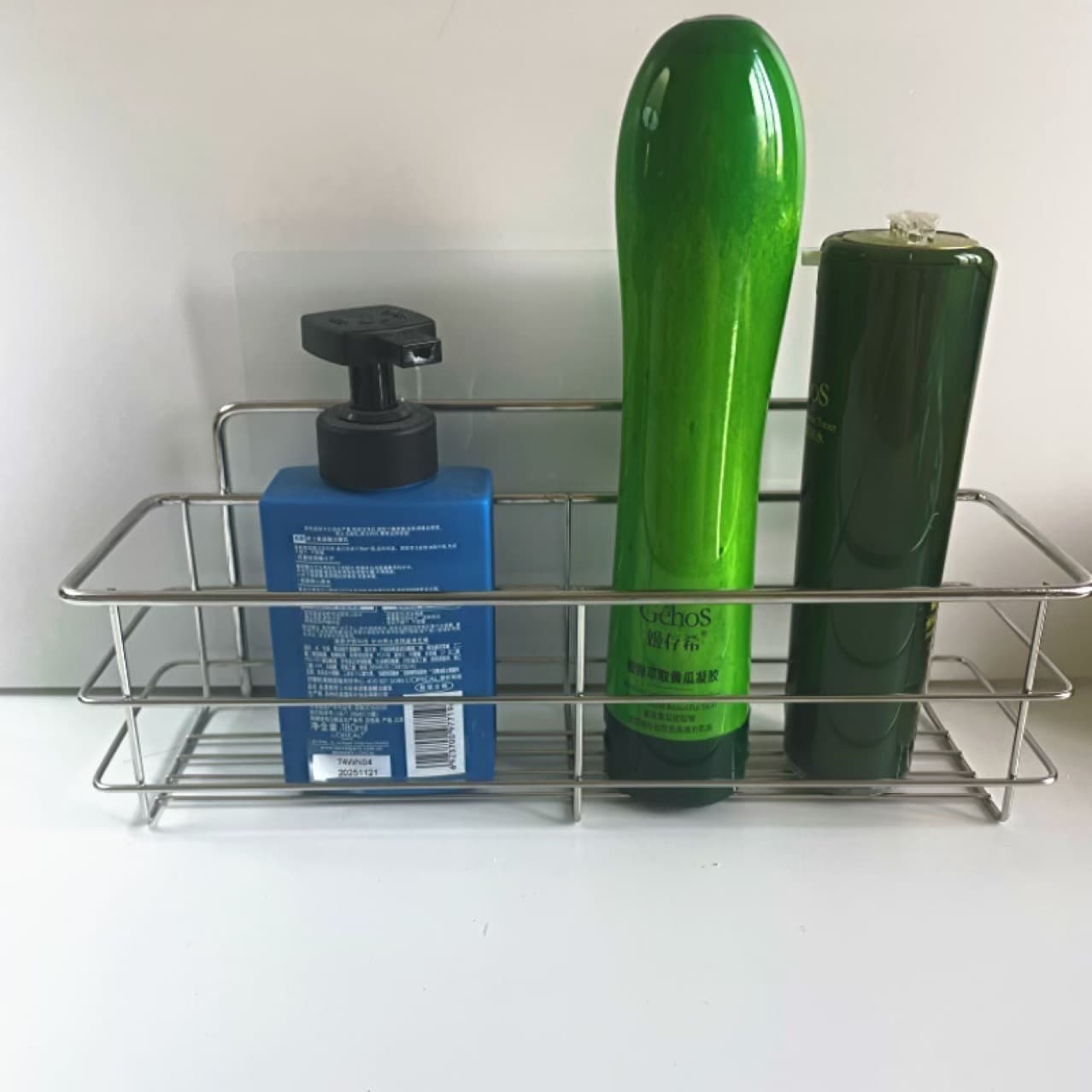 No-drill Storage Bathroom Shelf Cosmetic Organizer