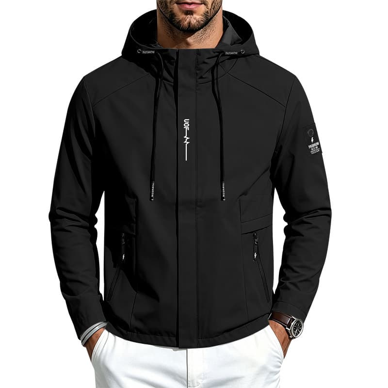 Mens Lightweight Loose-fit Outdoor Sports Hooded Jacket