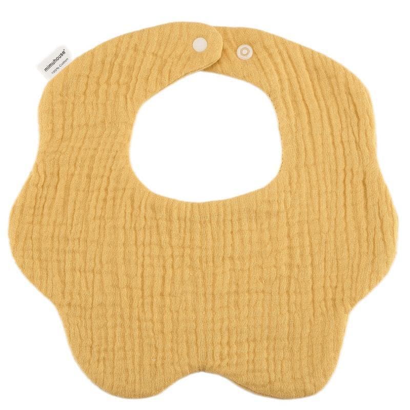 Petals-shaped Bib Saliva Towel All-cotton Gauze