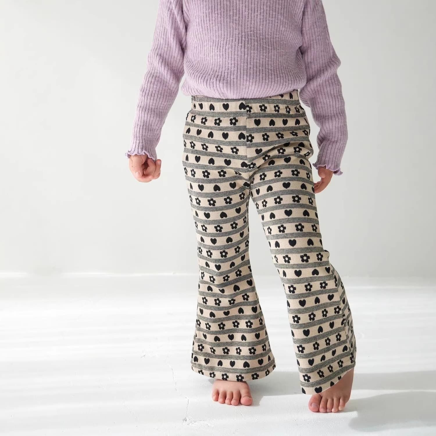 Printed Trendy Flared Pants For Kids
