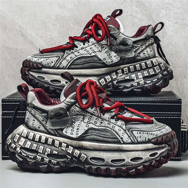 Mens Thick-soled Height-increasing Casual Shoes
