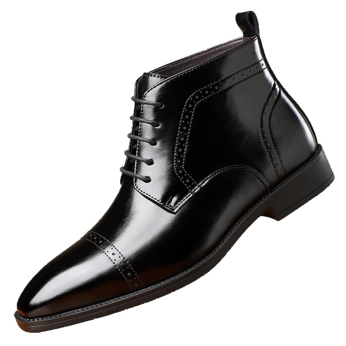 Men's Business Formal Leather Shoes Made From Full-grain Cowhide