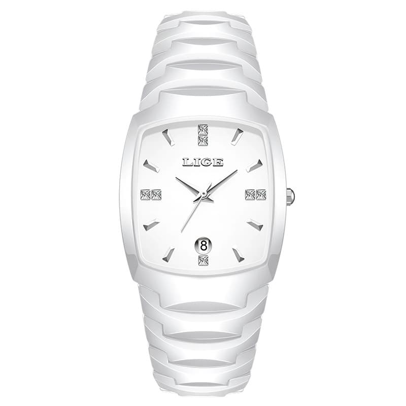 Square Calendar Waterproof Multi-function Sports Couple's Watch Quartz Watch
