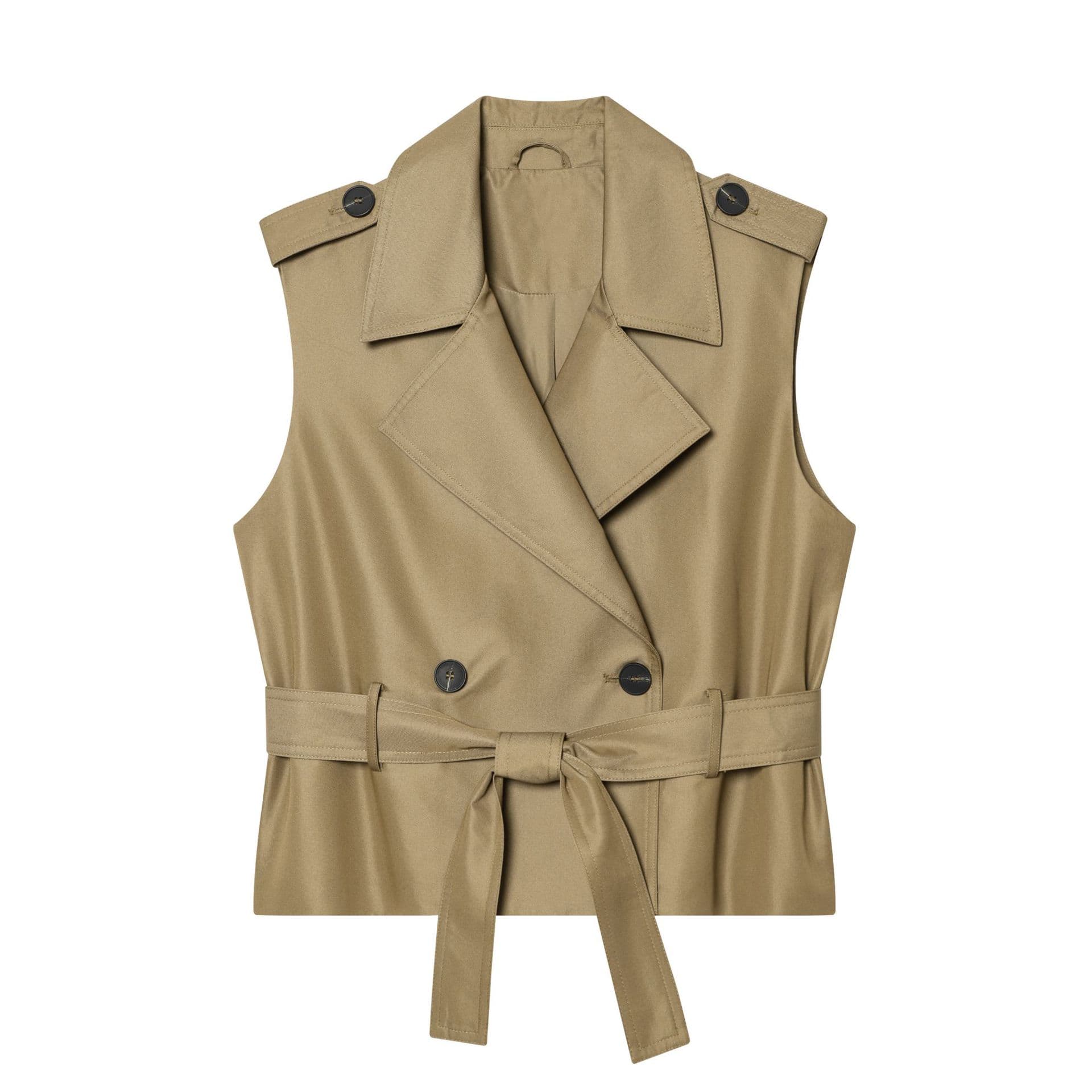 Waist-cinching Lace-up Slimming Blazer-collar Waistcoat Vest