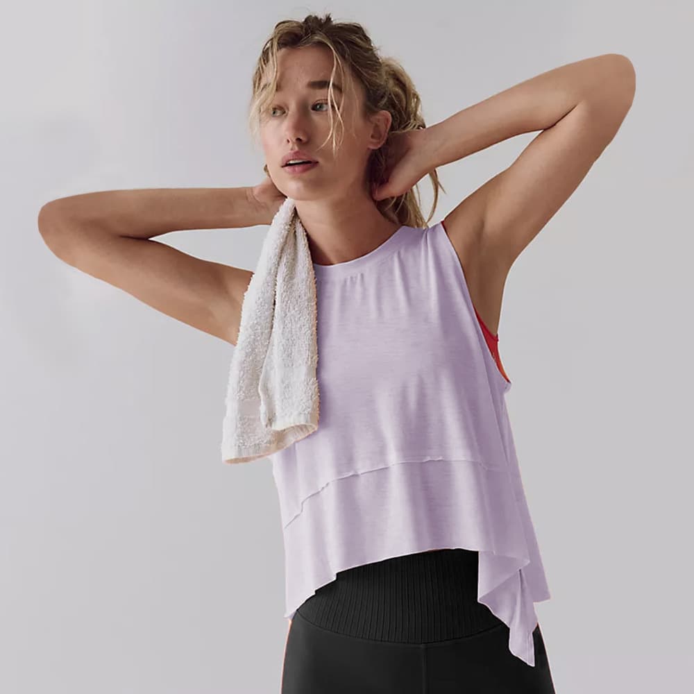 New Womens Sleeveless Quick-drying Sports T-shirt