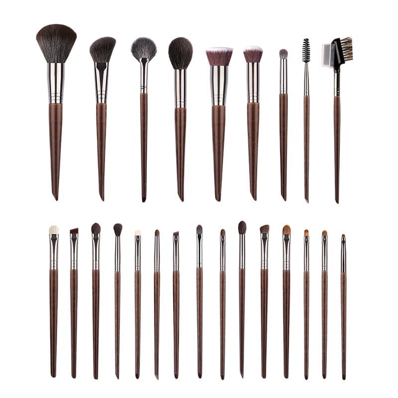 24-piece Animal-hair Makeup Brush Set