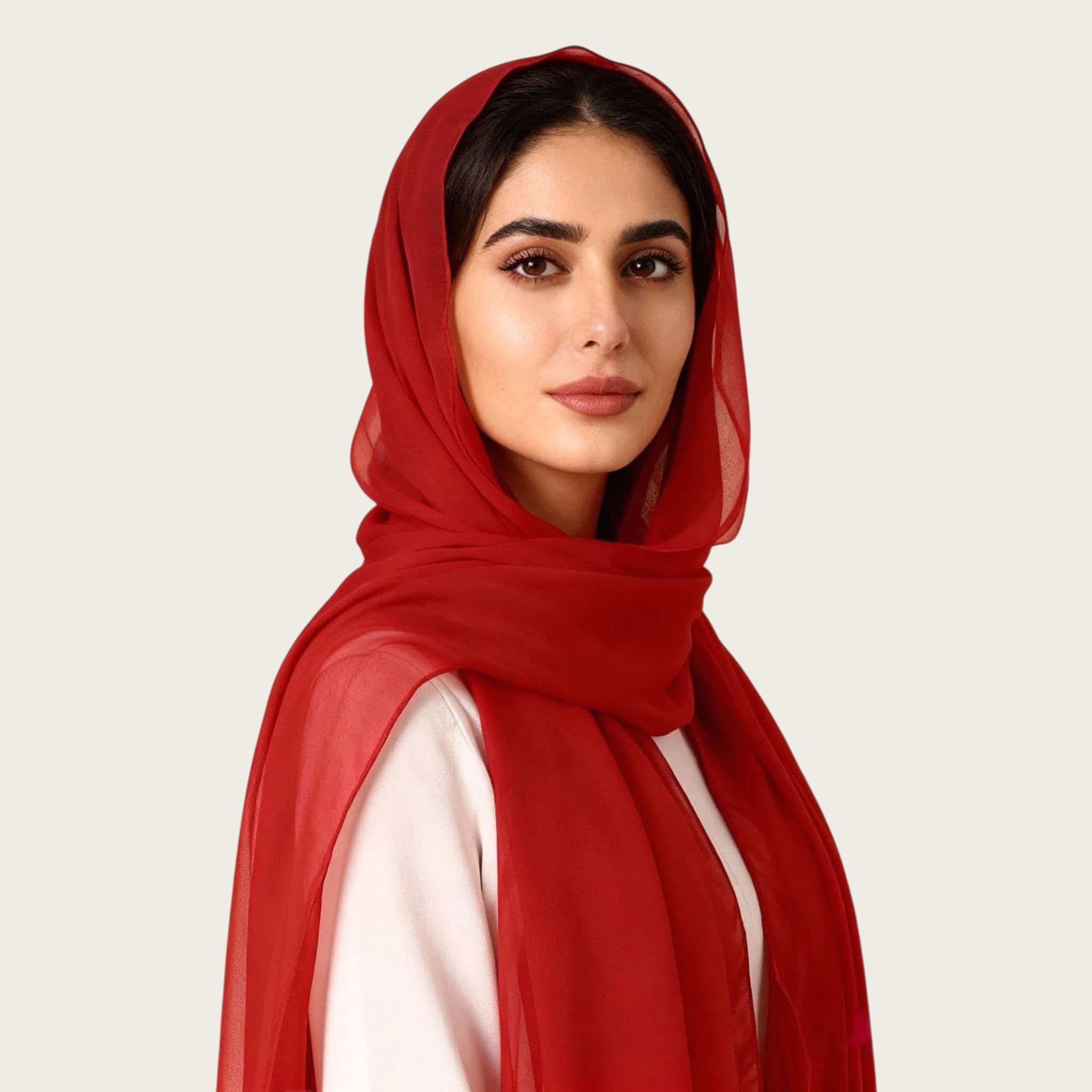 Velvet Chiffon Plain-colored New-style Scarf