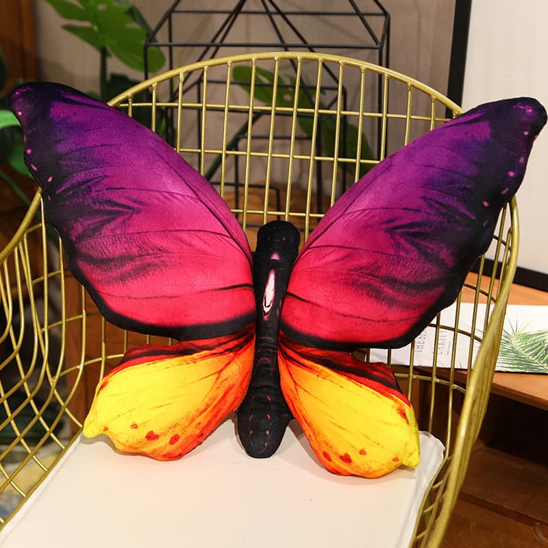 Simulation Butterfly Plush Pillow - Soft Stuffed Animal Toy for Kids Bedroom Decor Gift