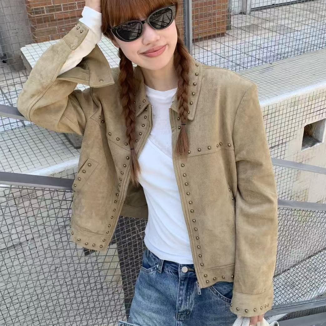 Women's Springautumn Street-style Lapel Jacket Top
