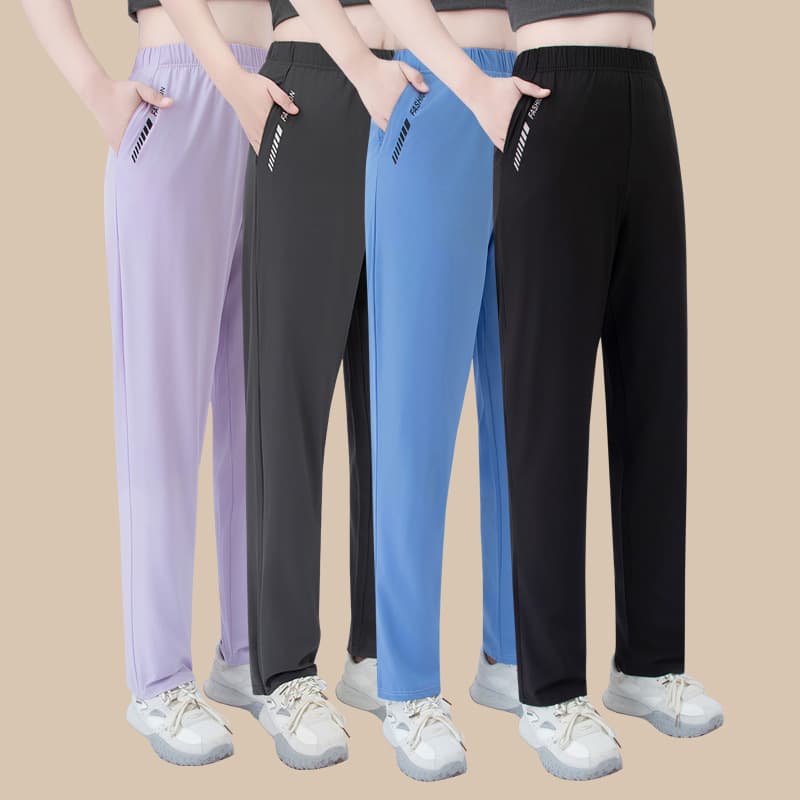 Womens Summer Casual Letter-Print Pants