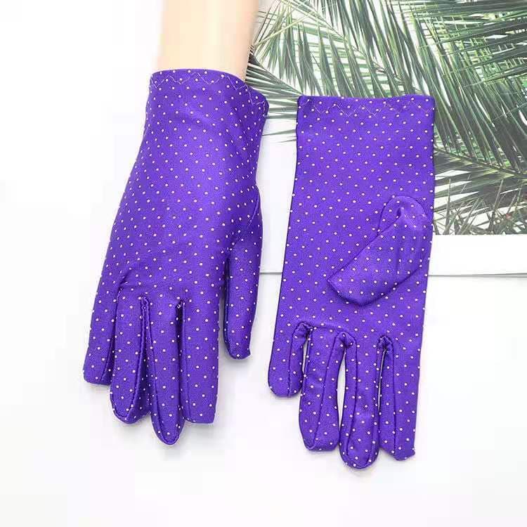 Spandex High Elastic Jewelry Etiquette Sun Protection Dance Driving Gloves For Performance