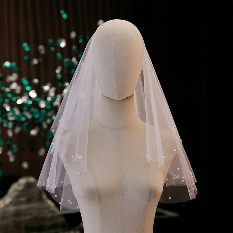 Wedding Hairpiece With Pearl Trim Vintage And Luxurious