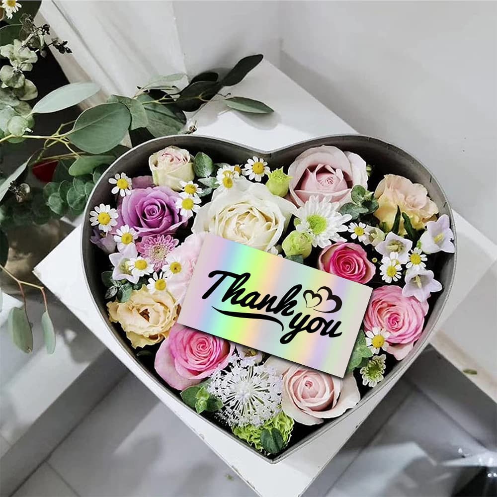 50 SheetsPack 5 9cm Thank You For Supporting My Small Business Laser Thank-you Card