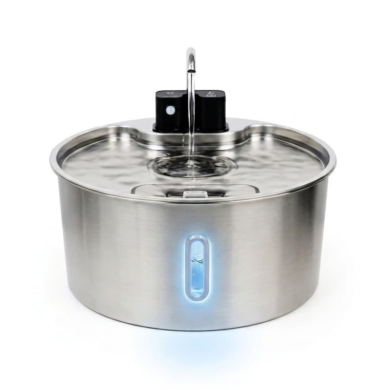 Stainless Steel Smart Pet Water Fountain With Automatic Circulating Water Cat Water Dispenser