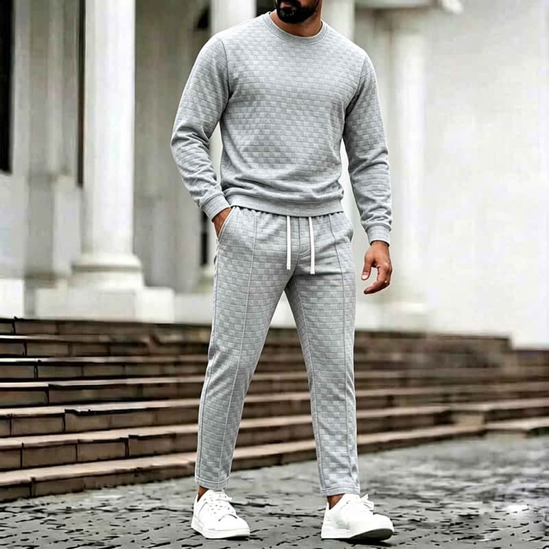 Polo Sweatshirt And Pants Set European Size