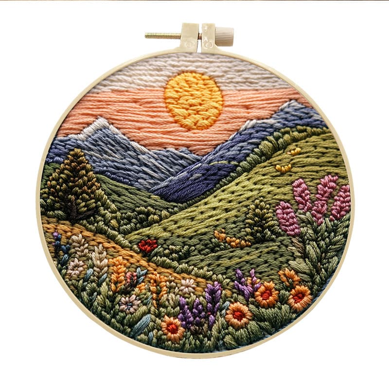 Embroidery Diy Handmade Cloth Art Material Kit Kit