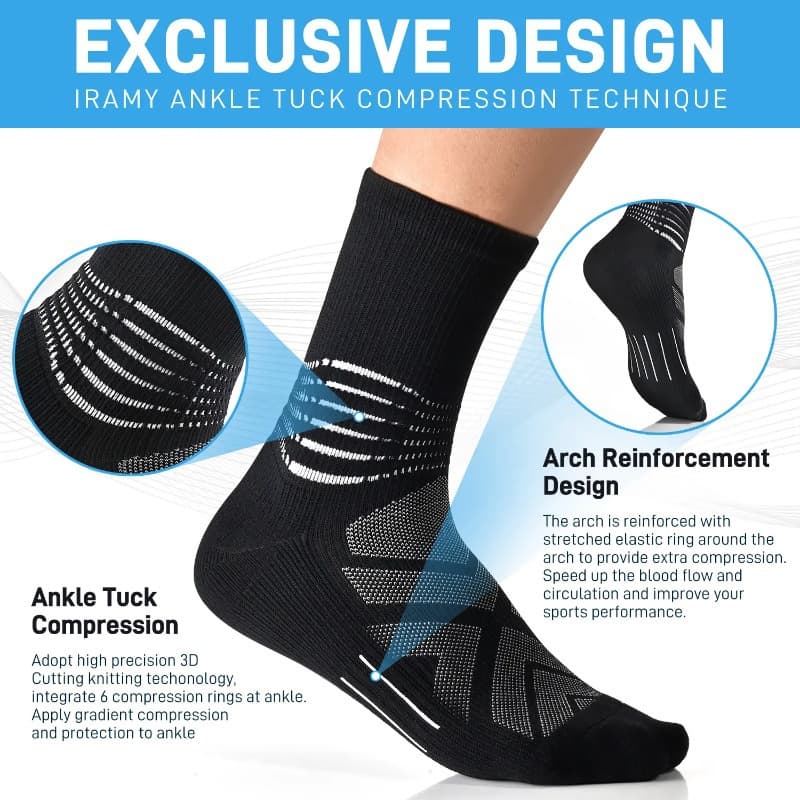Men's Professional Sports Breathable Sweat-Absorbent Mid-Calf Socks