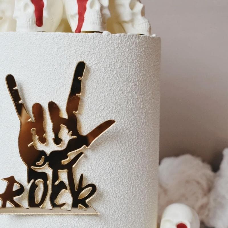 Creative Acrylic Rock Cake Decoration Ornament