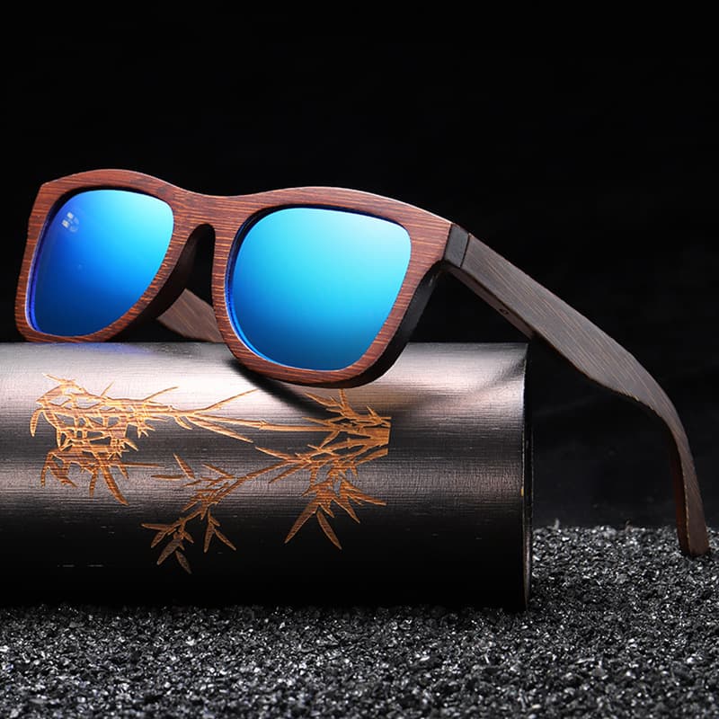Bamboo And Wood Sunglasses Retro Polarized Shades