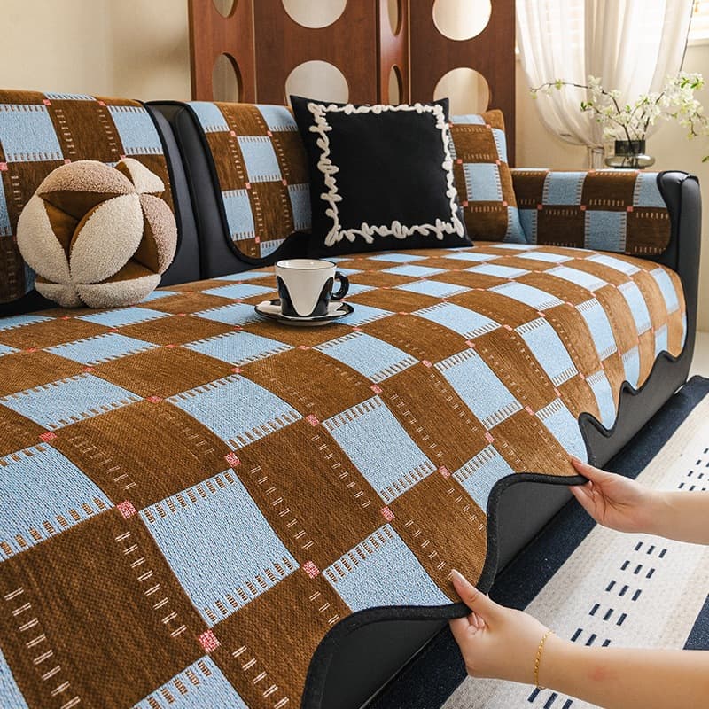 Chenille New Shaped Non-slip Sofa Seat Cover Cover