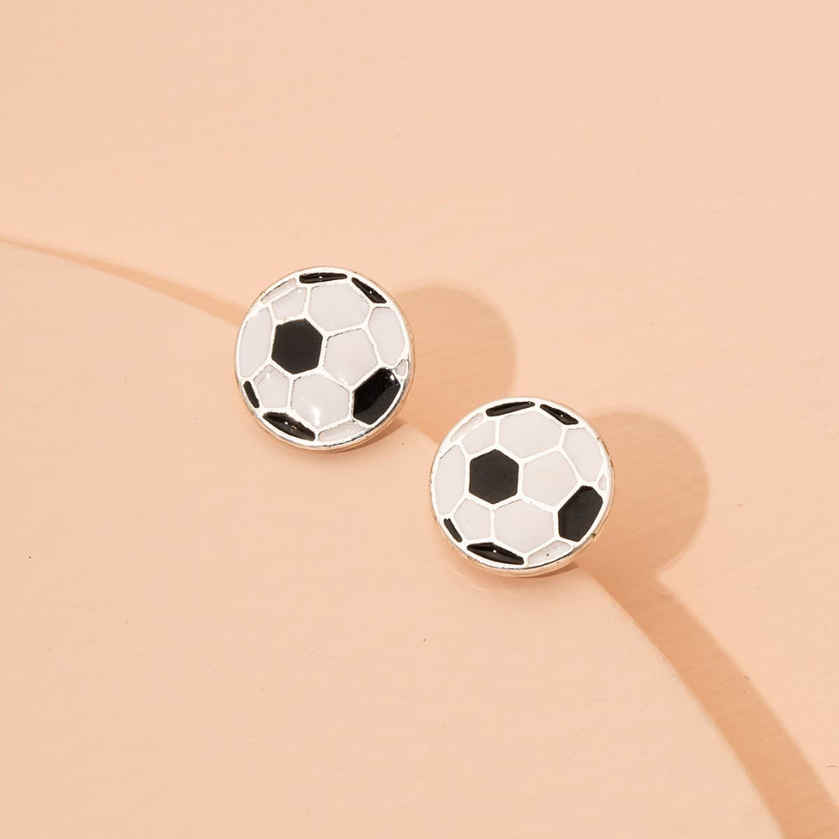 European And American Sports Series Football Ear Studs