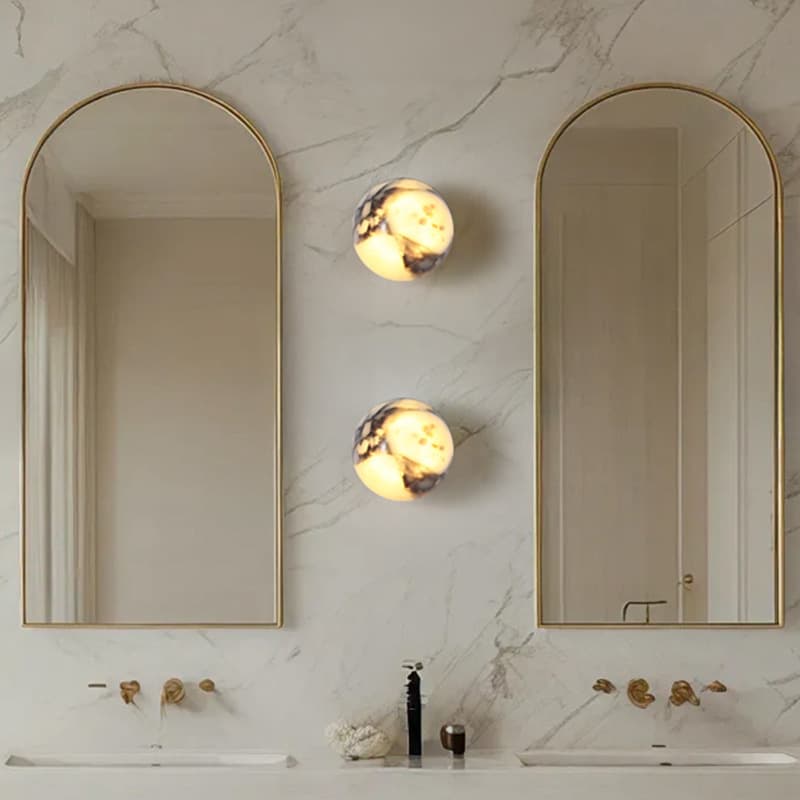 Marble Hotel Room Wall Lamp, Light Luxury Style
