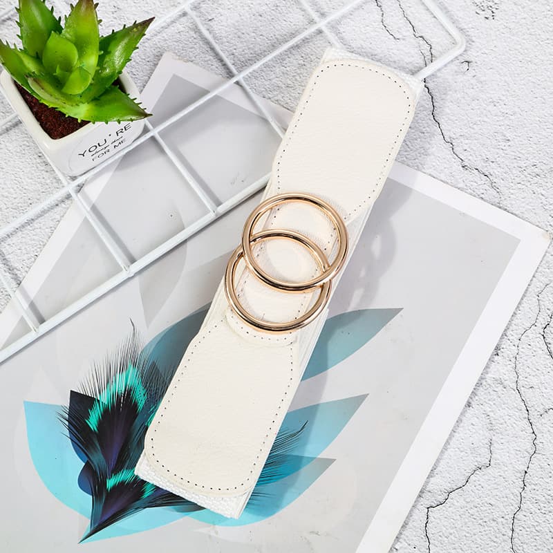 Casual Stretchy Fashion Decorative Belt With A Snap Buckle