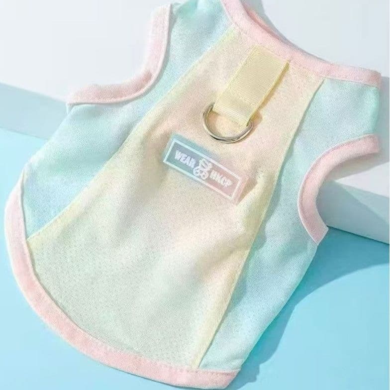 Macaron style Butterfly pattern Mesh Sun protective Ice silk Harness Vest