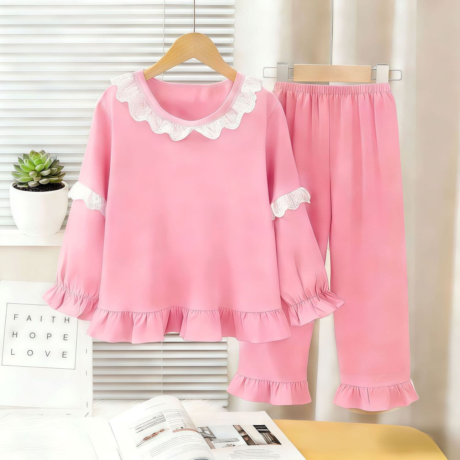 Children's Spring Autumn Thin Long-sleeve Pajamas