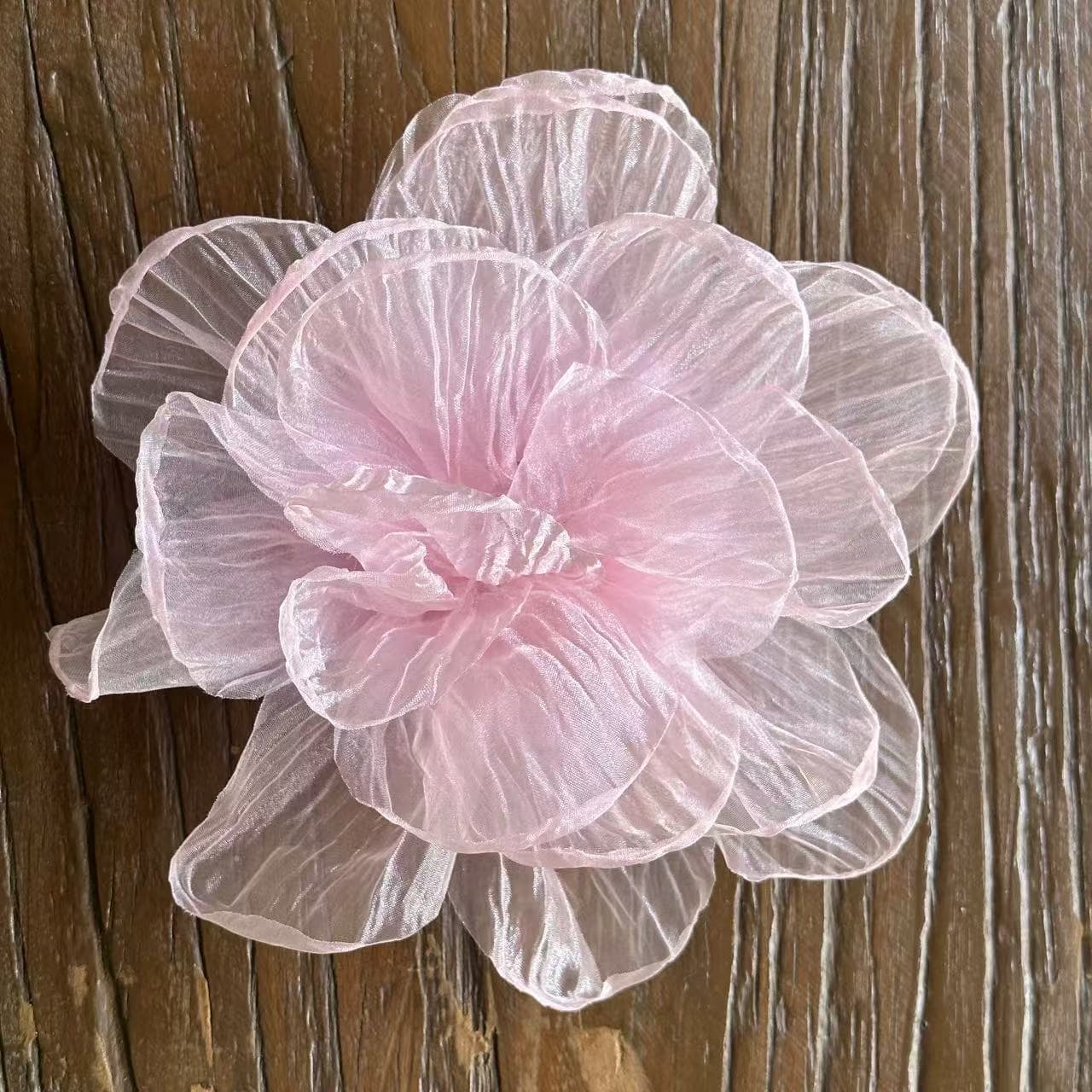 20cm Ruffled Burn-edged Camellia Corsage