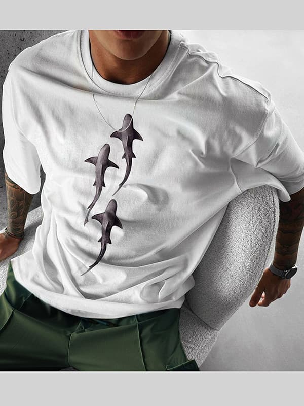 Men's Street-style Athletic Short-sleeve Top