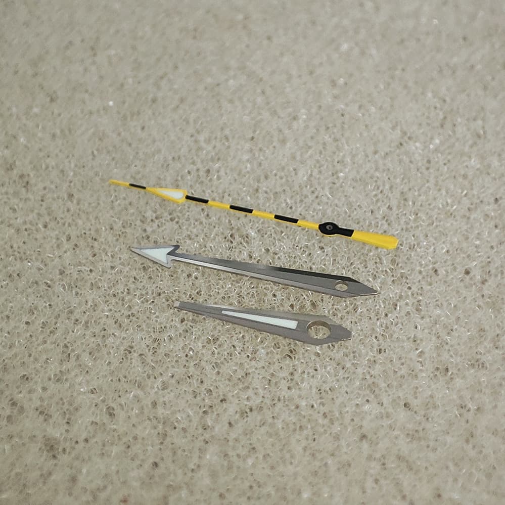 Blue Luminous Three-hand Set Compatible With NH35 NH36 4R And 7S Movements