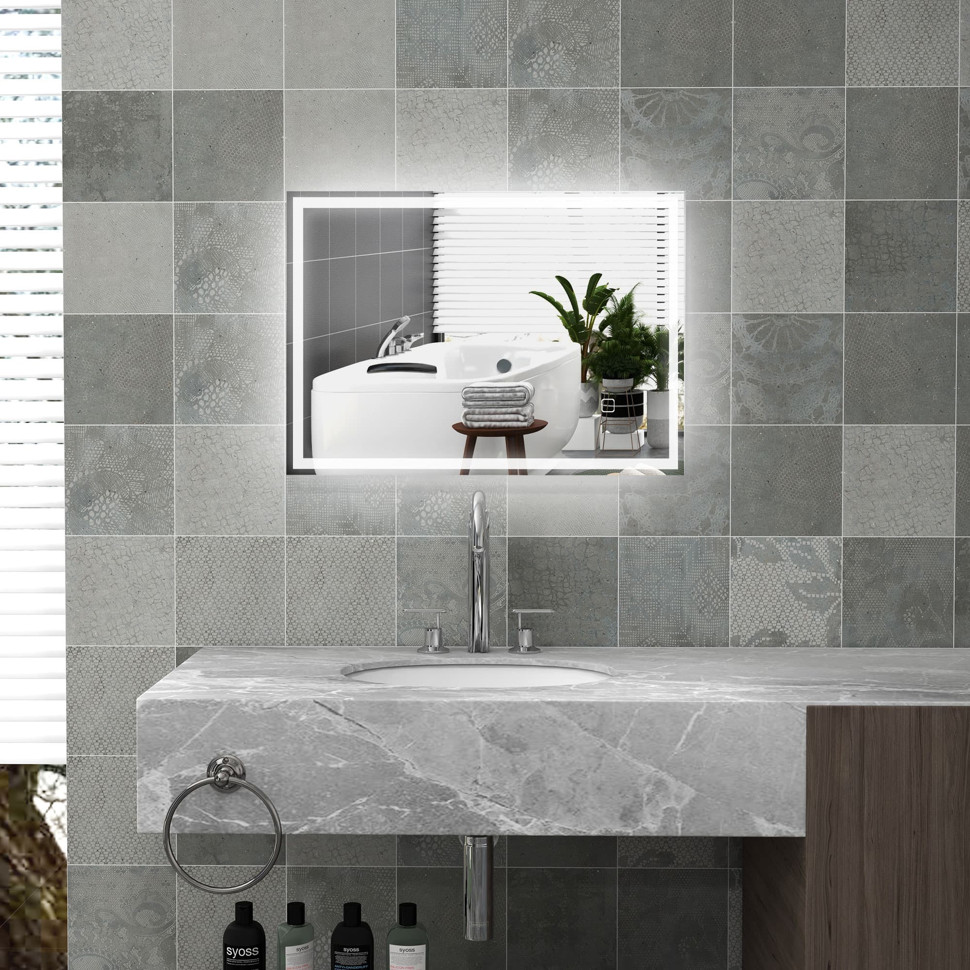 Bathroom Mirror ( Amazon Shipping)（Prohibited by WalMart）