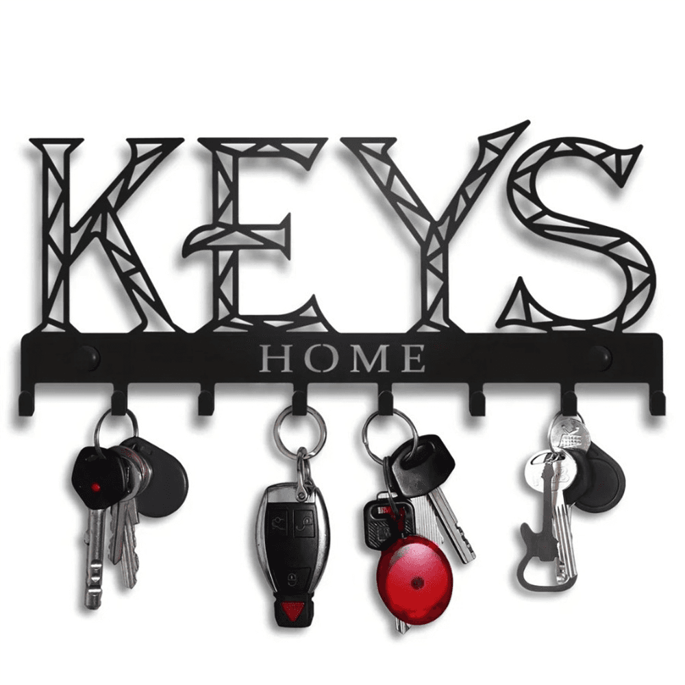 CIFbuy 1pc Metal Wall - Mounted Key Holder Hook: A Stylish Decorative Wall Decoration. The Punching/Adhesive Installation Storage Solution Ensur(TikTok/temu self-pickup orders)