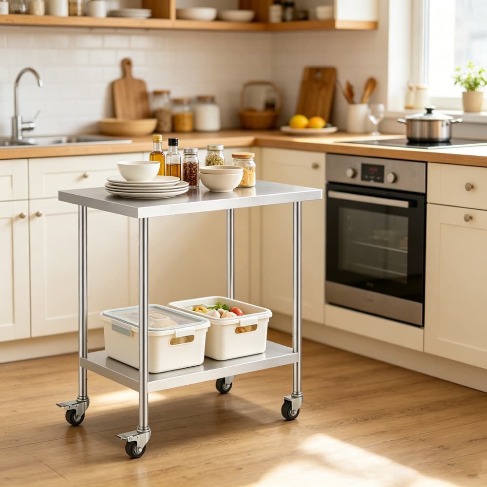 Stainless Steel Prep Table ﻿